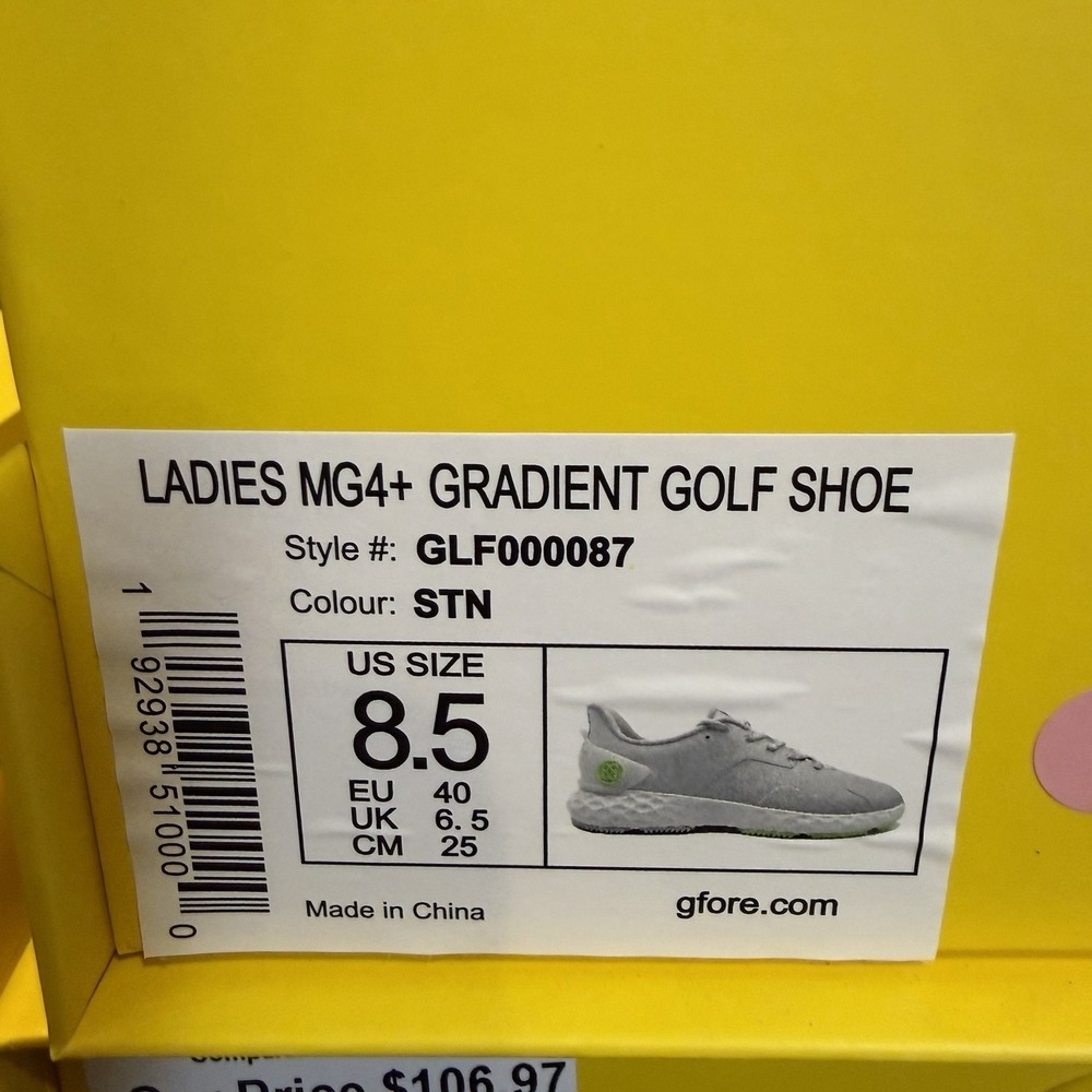 G/FORE GFORE MG4+ Gradient Golf Shoe Sneaker ⛳️ Women's 8.5 ⛳️ Khaki Tan Green - Picture 11 of 11